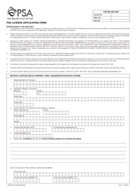 psa forms download.